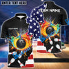 BlueJoses Bowling Paint American Flag Customized Name, Team Name 3D Shirt