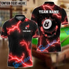 BlueJose Billiards Ball 8 The Power Of The God Of Thunder Personalized Name, Team Name Unisex Shirt (4 Colors)