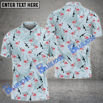 BlueJose Armed Flamingos Shirt