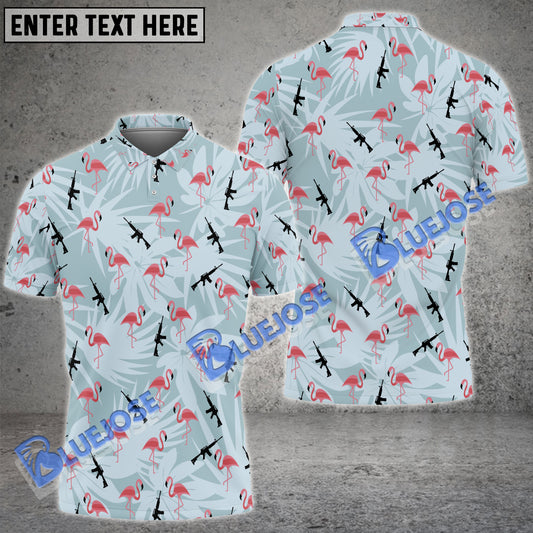 BlueJose Armed Flamingos Shirt