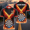 BlueJose Darts Rebirth Flame Phoenix Personalized Name, Team Name Shirt (4 Colors)
