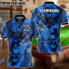 BlueJose Bowling And Pins Smoke Wolf Customized Name 3D Shirt (4 Colors)