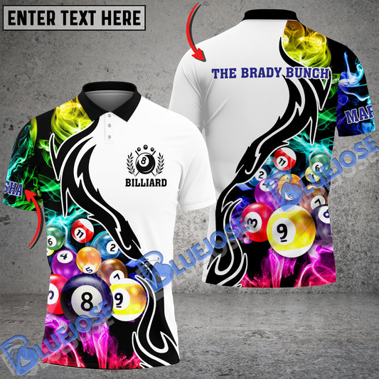 BlueJose Billiard 9 Ball Customized Name 3D Shirt