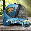 BlueJose Custom Name Fishing Water Pattern Cap