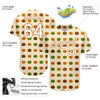 BlueJose Custom Cream White-Texas Orange 3D Pattern Design Halloween Pumpkins Baseball Jersey