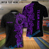 BlueJoses Maori Bowling Premium Multicolor Customized Name 3D Shirt (6 Colors)