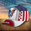 BlueJose Personalized Us Eagle American Patriot Classic Cap