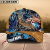 BlueJose Deer Hunting USA Flag Multicolor Personalized Cap