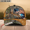 BlueJose Deer Hunting USA Flag Multicolor Personalized Cap