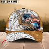 BlueJose Deer Hunting USA Flag Multicolor Personalized Cap