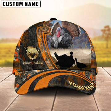 BlueJose Majestic Turkey Hunting Orange Camo Personalized Cap