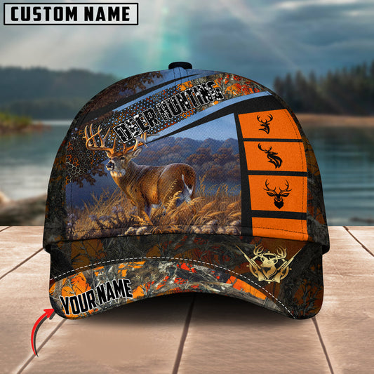 BlueJose Deer Hunting Sport Pattern Personalized Cap ( 2 Colors )