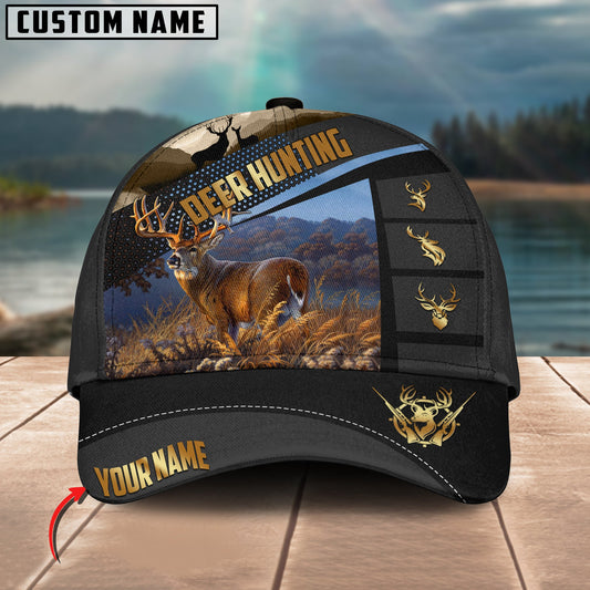 BlueJose Deer Hunting Sport Pattern Personalized Cap ( 2 Colors )