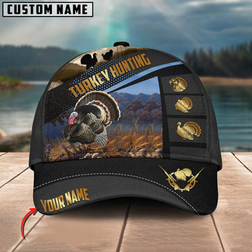 BlueJose Turkey Hunting Sport Pattern Personalized Cap ( 2 Colors )