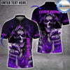 BlueJose Bowling And Pins Flame Ring Reaper Customized Name 3D Shirt (4 Colors)