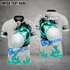 BlueJose Golf Ball Skin Break Customized Name, Team Name 3D Shirts (4 Colors)