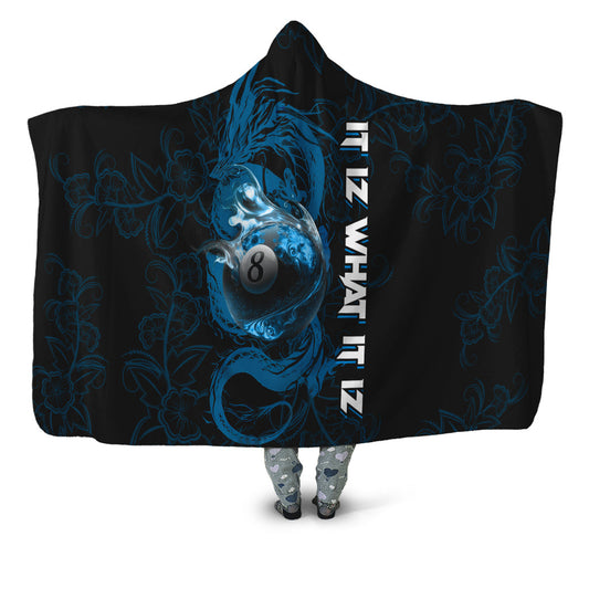 BlueJose Billiards Hooded Blanket For Tiffany M