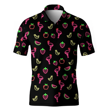 BlueJose Neon Flamingo Shirt