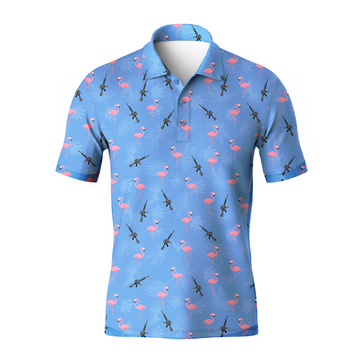 BlueJose Armed Flamingo Shirt