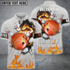 BlueJose Bowling And Pins Break Orange Customized Name 3D Shirt For Kevin Summers