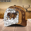 BlueJose Cross America Hunting Deer Leather Pattern Multicolor Personalized Cap