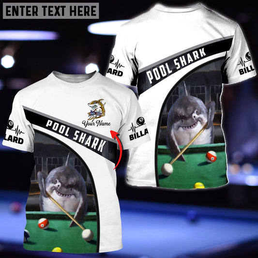 BlueJose Pool Shark Billiard Personalized Unisex Shirt