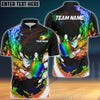 BlueJoses Personalized Name Water Fire Rainbow Bowling And Pins 3D Shirt