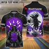 BlueJose Bowling And Pins Samurai Showdown Customized Name 3D Shirt (4 Colors)