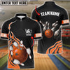 BlueJose Bowling And Breaking Pins Customized Name, Team Name 3D Shirt (6 Options)