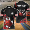 BlueJose Bowling And Breaking Pins Customized Name, Team Name 3D Shirt (6 Options)