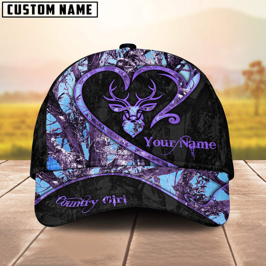 BlueJose The Unique Deer Country Girl Multicolor Personalized Cap