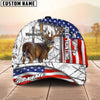 BlueJose Deer Hunting American Under God Personalized Cap (9 Colors)