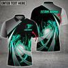 BlueJoses Flame Golf Tornado Pattern Customized Name 3D Shirt (4 Colors)