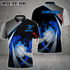 BlueJoses Flame Golf Tornado Pattern Customized Name 3D Shirt (4 Colors)