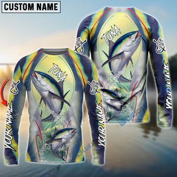 BlueJose Fishing Tuna Customize Name 3D Shirts