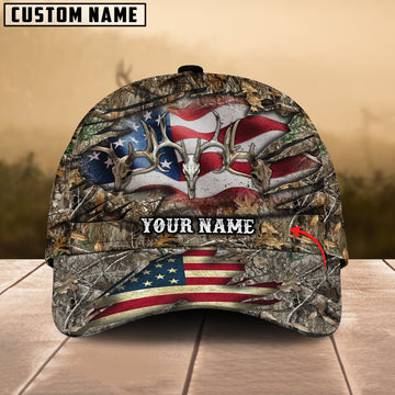 BlueJose Deer Hunting America Personalized Cap