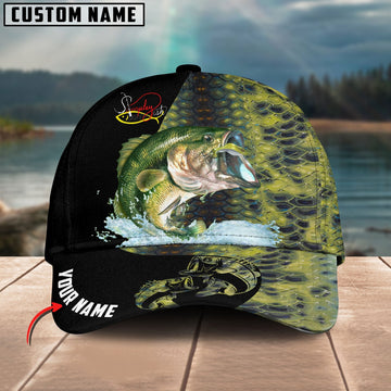 BlueJose Personalized Bass Fishing Custom Logo Classic Cap