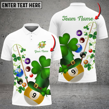 BlueJose Billiards 4 Leaf Clover Personalized Shirt