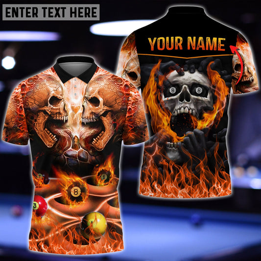 BlueJose Billiards Skull Legend Personalized 3D Shirt