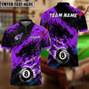 BlueJose Billiards Ball 8 Ink Fire Dragon Personalized Name, Team Name Unisex Shirt ( 6 Colors )