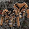 BlueJose Customized Name Premium Unique Cracked Deer Hunting 3D Shirt