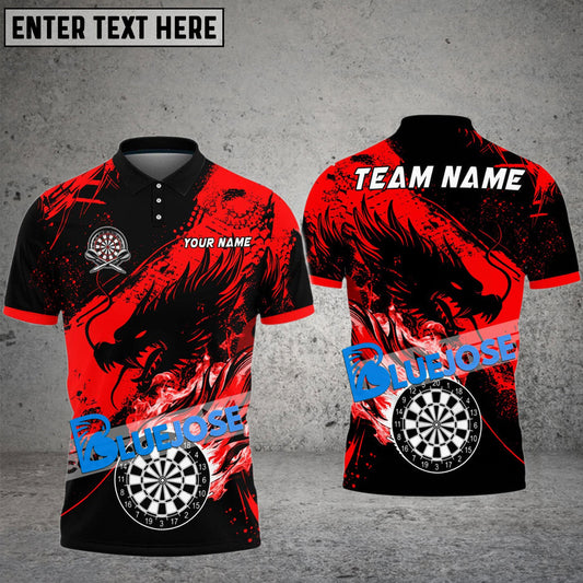 BlueJose Darts Legend Of The Dragon God Personalized Name, Team Name Shirt (6 Colors)