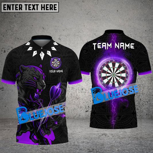 BlueJose Darts Black Panther Personalized Name, Team Name 3D Shirt (4 Colors)