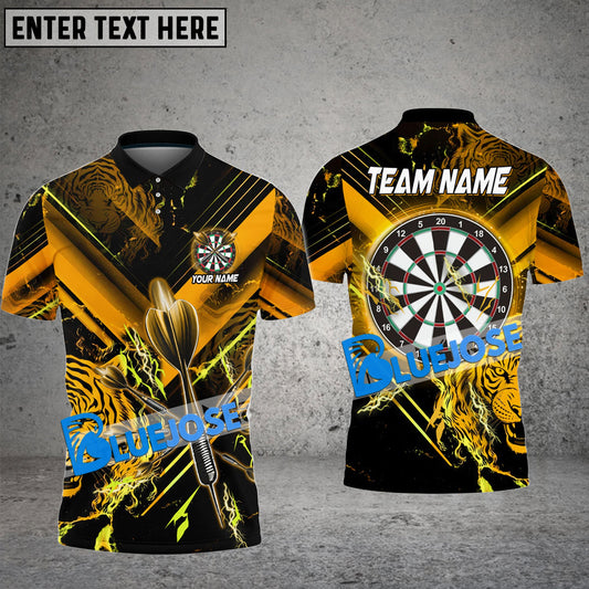 BlueJose Darts Tiger Legend Personalized Name, Team Name 3D Shirt ( 6 Colors)