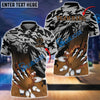 BlueJoses Bowling And Pins Flame Claws Customized Name 3D Shirt ( 6 Colors)