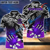 BlueJoses Bowling And Pins Flame Claws Customized Name 3D Shirt ( 6 Colors)