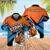 BlueJose Bowling Ball And Pins Strike Cannon Ball Throw Multicolor Option Customized Name Hawaiian Shirt (5 Colors)