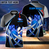 BlueJoses Flame Bowling And Pins Tornado Pattern Customized Name 3D Shirt (4 Colors), Personalized Shirts For Bowling Players