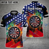 BlueJose Darts US Flag Personalized Name, Team Name Shirt