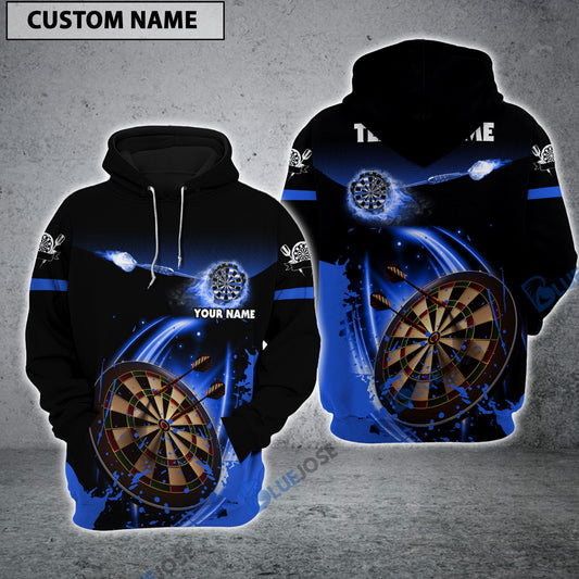 BlueJose Blue Dart Board Personalized Darts Hoodie